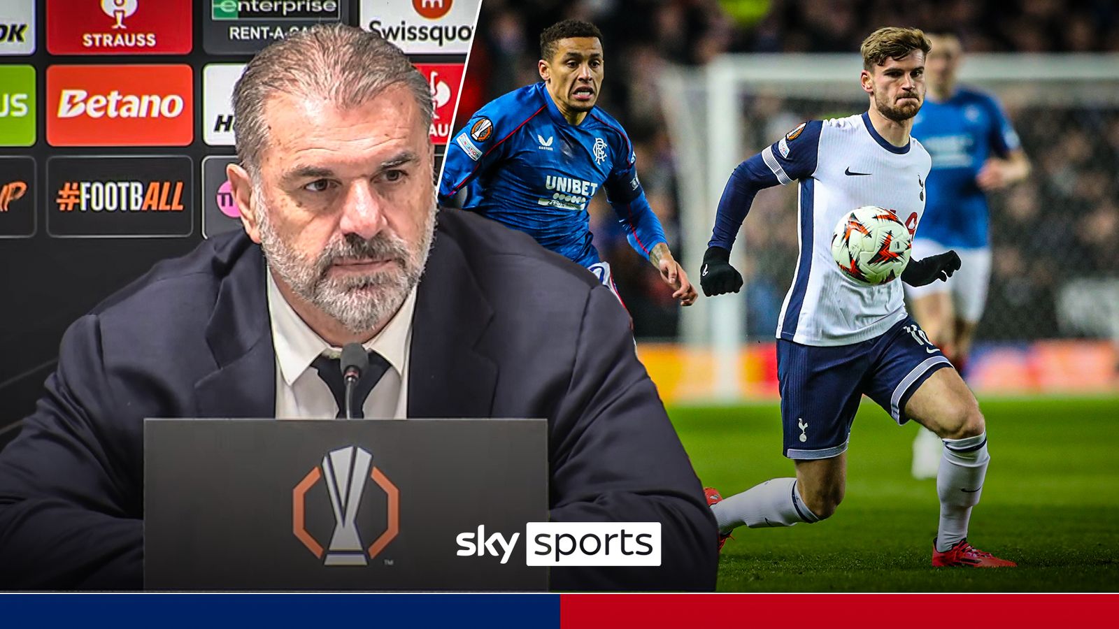 'Unacceptable!' Ange hits out at Werner's display vs Rangers 1 skysports football tottenham 6774518