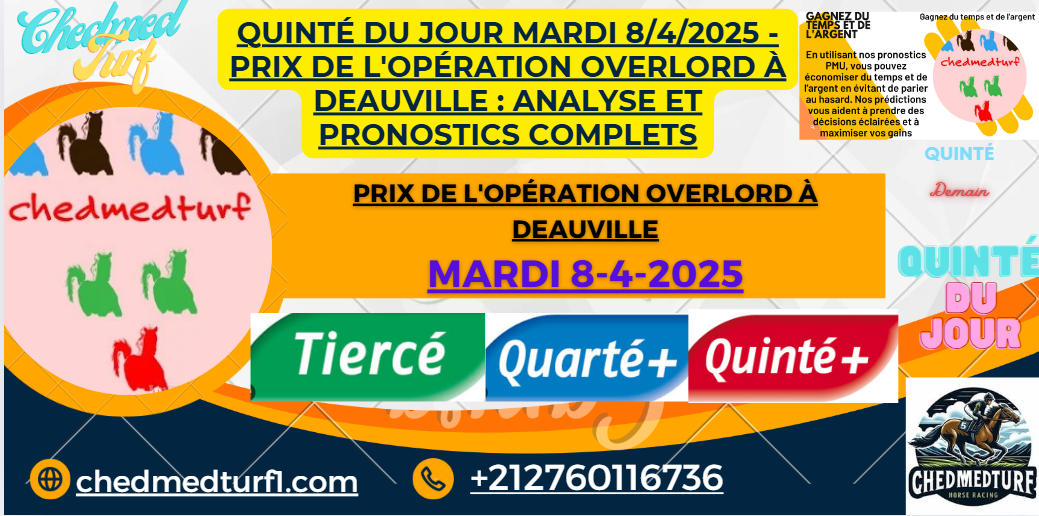 Quinté du Jour Mardi 8/4/2025